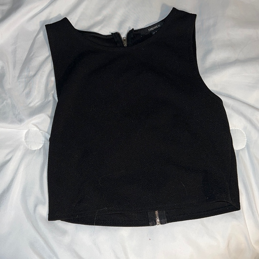 Forever 21 Black Crop Top